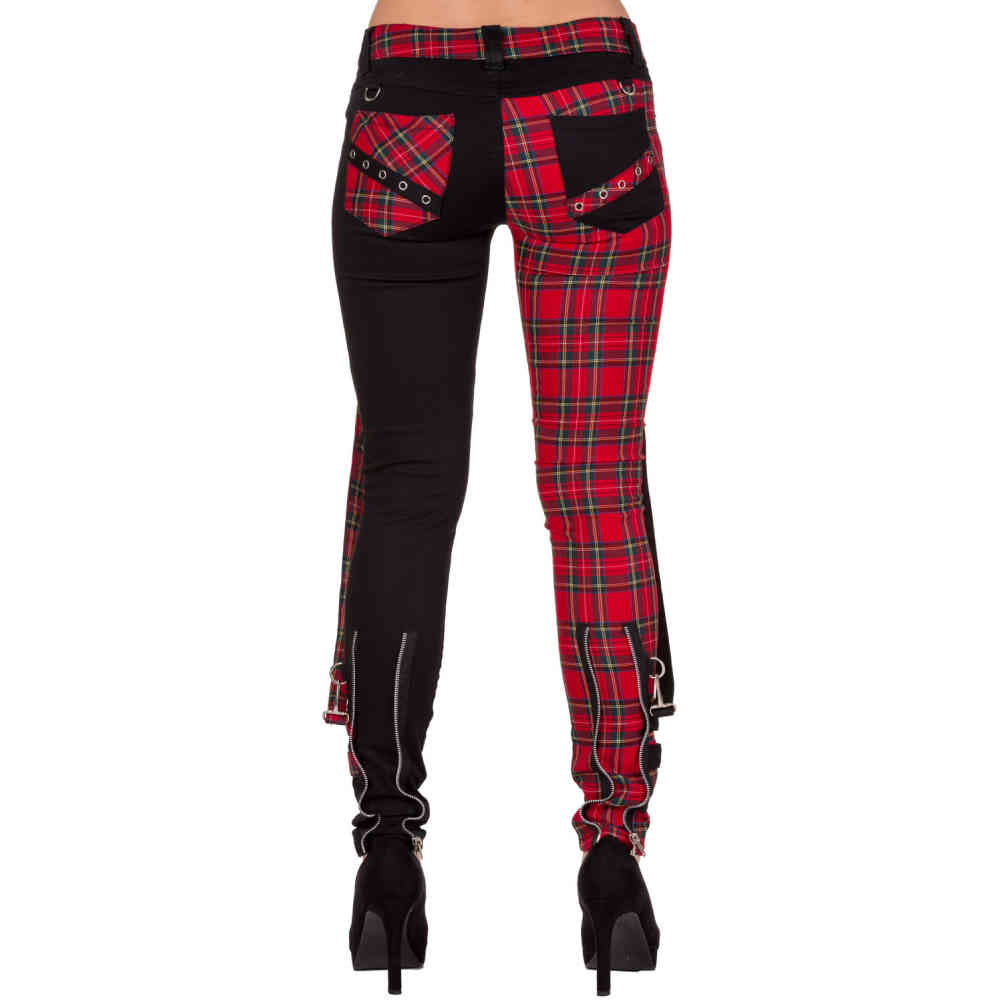 Banned - Jetsetter Broek - Rood/Zwart